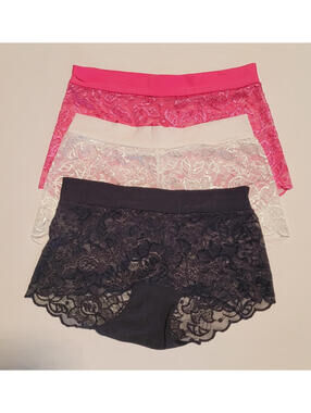Women Multipack Nylon Lace Hipster Panty Stretch Full Briefs Size small SL2021FW